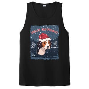 Feliz Navidog Funny Beagle Christmas Gift PosiCharge Competitor Tank