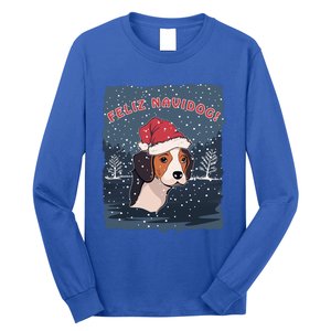 Feliz Navidog Funny Beagle Christmas Gift Long Sleeve Shirt