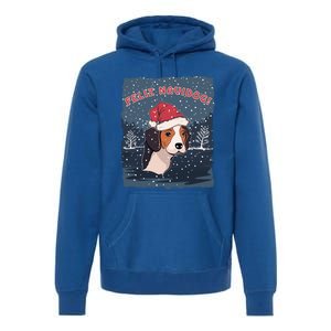 Feliz Navidog Funny Beagle Christmas Gift Premium Hoodie