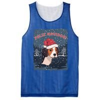 Feliz Navidog Funny Beagle Christmas Gift Mesh Reversible Basketball Jersey Tank