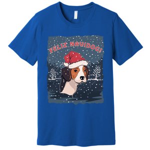 Feliz Navidog Funny Beagle Christmas Gift Premium T-Shirt