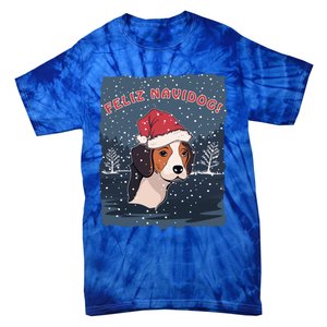 Feliz Navidog Funny Beagle Christmas Gift Tie-Dye T-Shirt