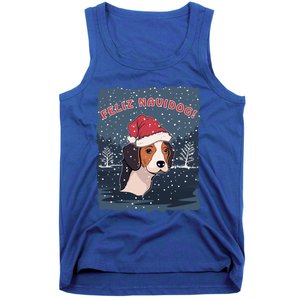 Feliz Navidog Funny Beagle Christmas Gift Tank Top