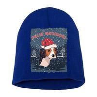 Feliz Navidog Funny Beagle Christmas Gift Short Acrylic Beanie