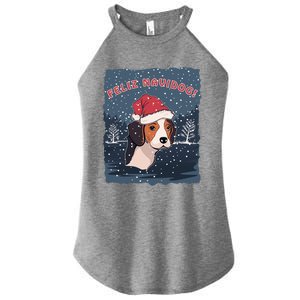 Feliz Navidog Funny Beagle Christmas Gift Women's Perfect Tri Rocker Tank