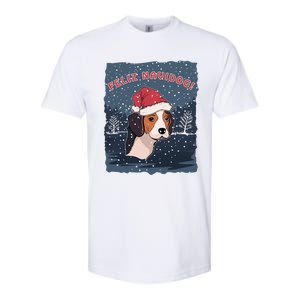 Feliz Navidog Funny Beagle Christmas Gift Softstyle CVC T-Shirt