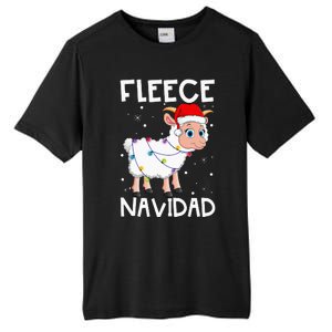 Fleece Navidad Funny Christmas Sheep Feliz Xmas Lights Tall Fusion ChromaSoft Performance T-Shirt