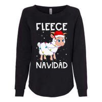 Fleece Navidad Funny Christmas Sheep Feliz Xmas Lights Womens California Wash Sweatshirt