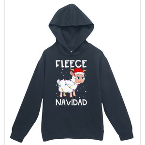 Fleece Navidad Funny Christmas Sheep Feliz Xmas Lights Urban Pullover Hoodie