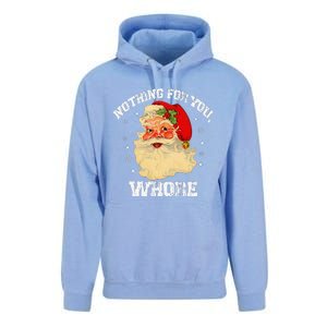 Funny Nothing For You Whore Santa Claus Christmas Unisex Surf Hoodie