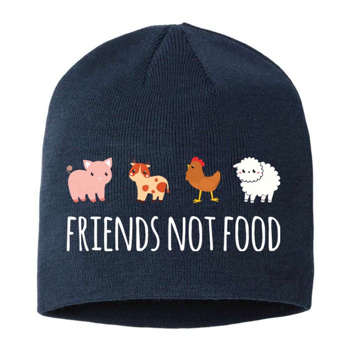 Friends Not Food Vegetarian Vegan Sustainable Beanie