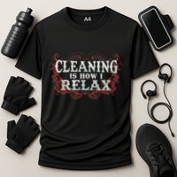 Funny Neat Freak Clean Home Organization House Cleaning Cooling Performance Crew T-Shirt