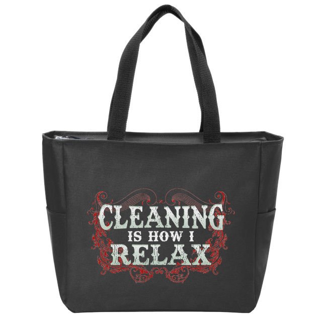 Funny Neat Freak Clean Home Organization House Cleaning Zip Tote Bag