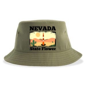 Funny Nevada Flower Construction Cone Sustainable Bucket Hat