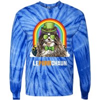 Funny Norwegian Forest Cat Lepurrchaun St Patricks Day Gift Tie-Dye Long Sleeve Shirt