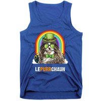 Funny Norwegian Forest Cat Lepurrchaun St Patricks Day Gift Tank Top