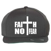 Faith Not Fear Wool Snapback Cap