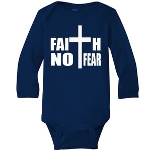 Faith Not Fear Baby Long Sleeve Bodysuit