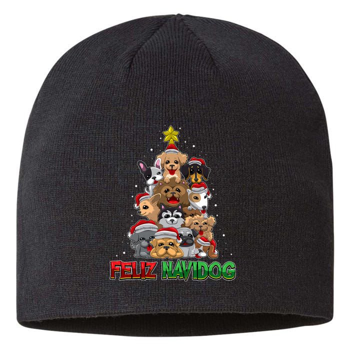 Feliz Navidog Feliz Navidad Christmas For Dog Lovers Sustainable Beanie