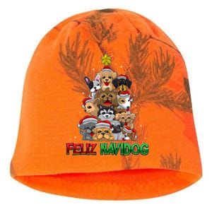 Feliz Navidog Feliz Navidad Christmas For Dog Lovers Kati - Camo Knit Beanie