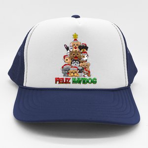 Feliz Navidog Feliz Navidad Christmas For Dog Lovers Trucker Hat