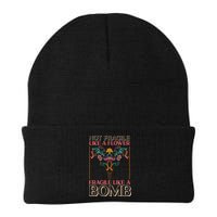 Feminist Not Fragile Like A Flower Fragile Like A Bomb Knit Cap Winter Beanie