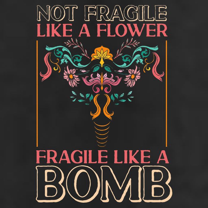 Feminist Not Fragile Like A Flower Fragile Like A Bomb Knit Cap Winter Beanie