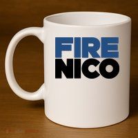 Fire Nico 11oz C Handle Ceramic Mug
