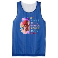 Funny Not Fragile Like A Flower Fragile Like A Bomb Funny Gift Mesh Reversible Basketball Jersey Tank