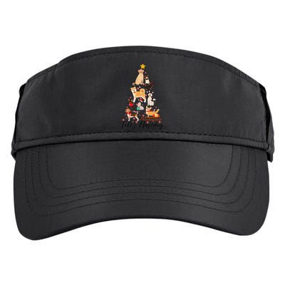 Feliz Navidog Funny Christmas Tree Lights Dog Lovers Gifts Adult Drive Performance Visor