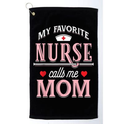 Funny Nurse Gift My Favorite Call Me Mom Golf Towel