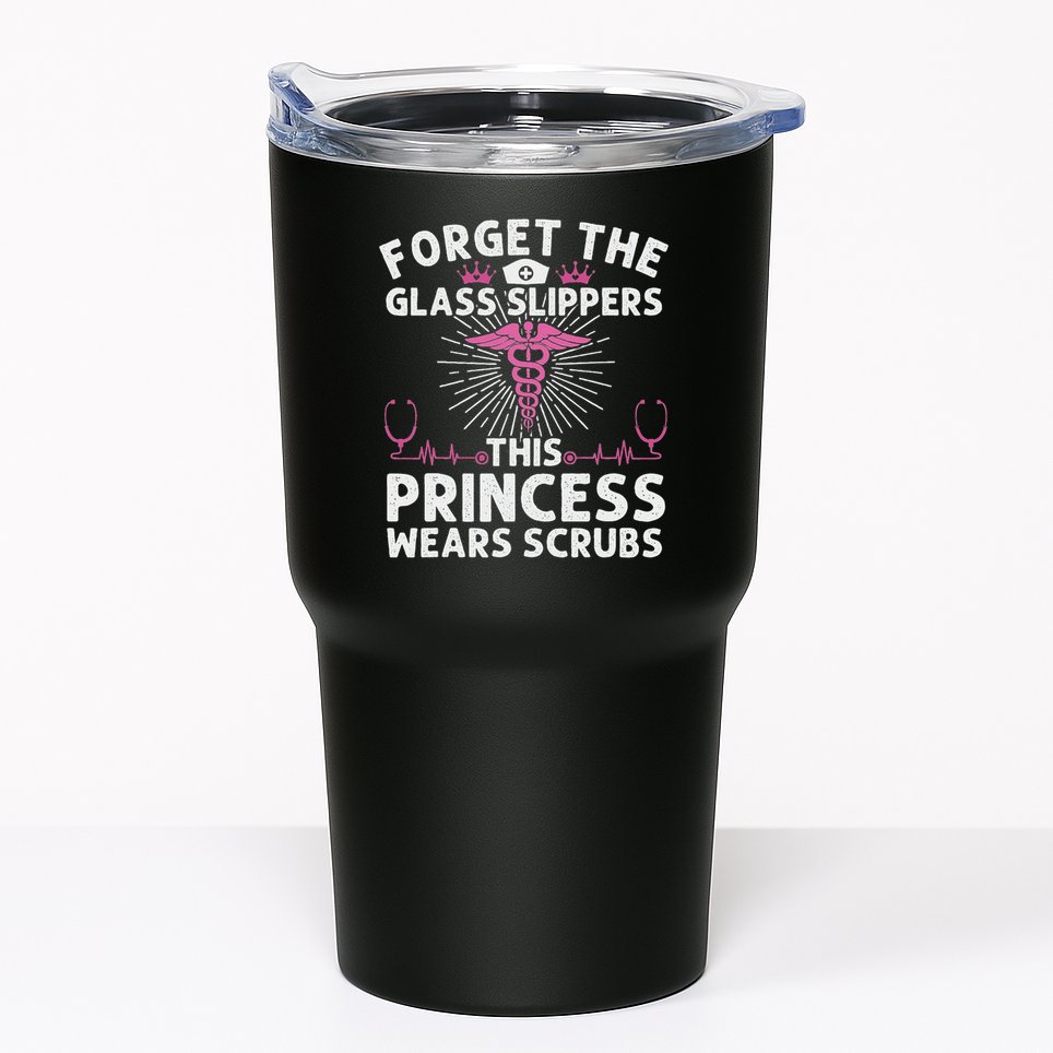 Funny Nurse Gift For Women Cool This Princess Wears Scrubs Tumbler