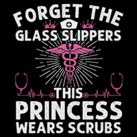 Funny Nurse Gift For Women Cool This Princess Wears Scrubs Womens Tank Top