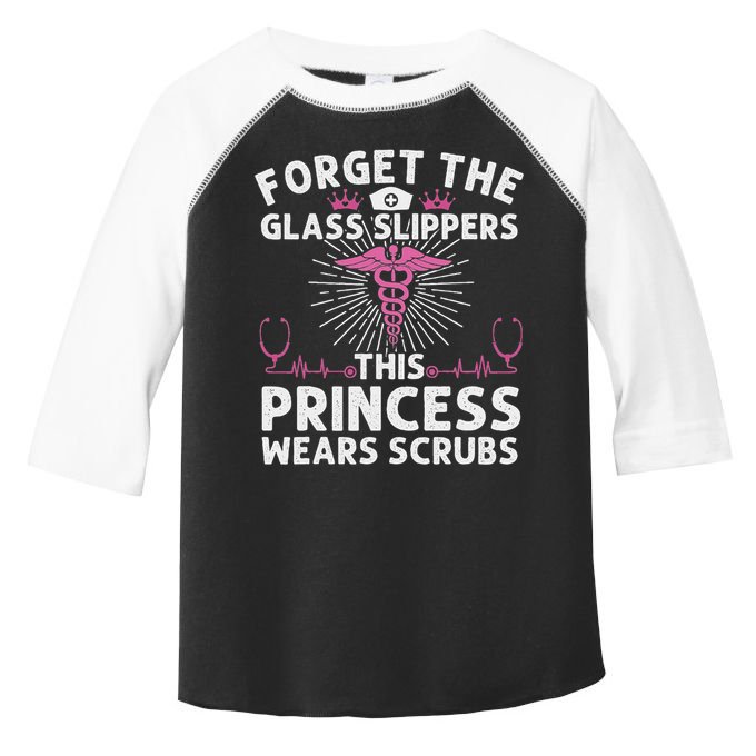 Funny Nurse Gift For Women Cool This Princess Wears Scrubs Toddler Fine Jersey T-Shirt