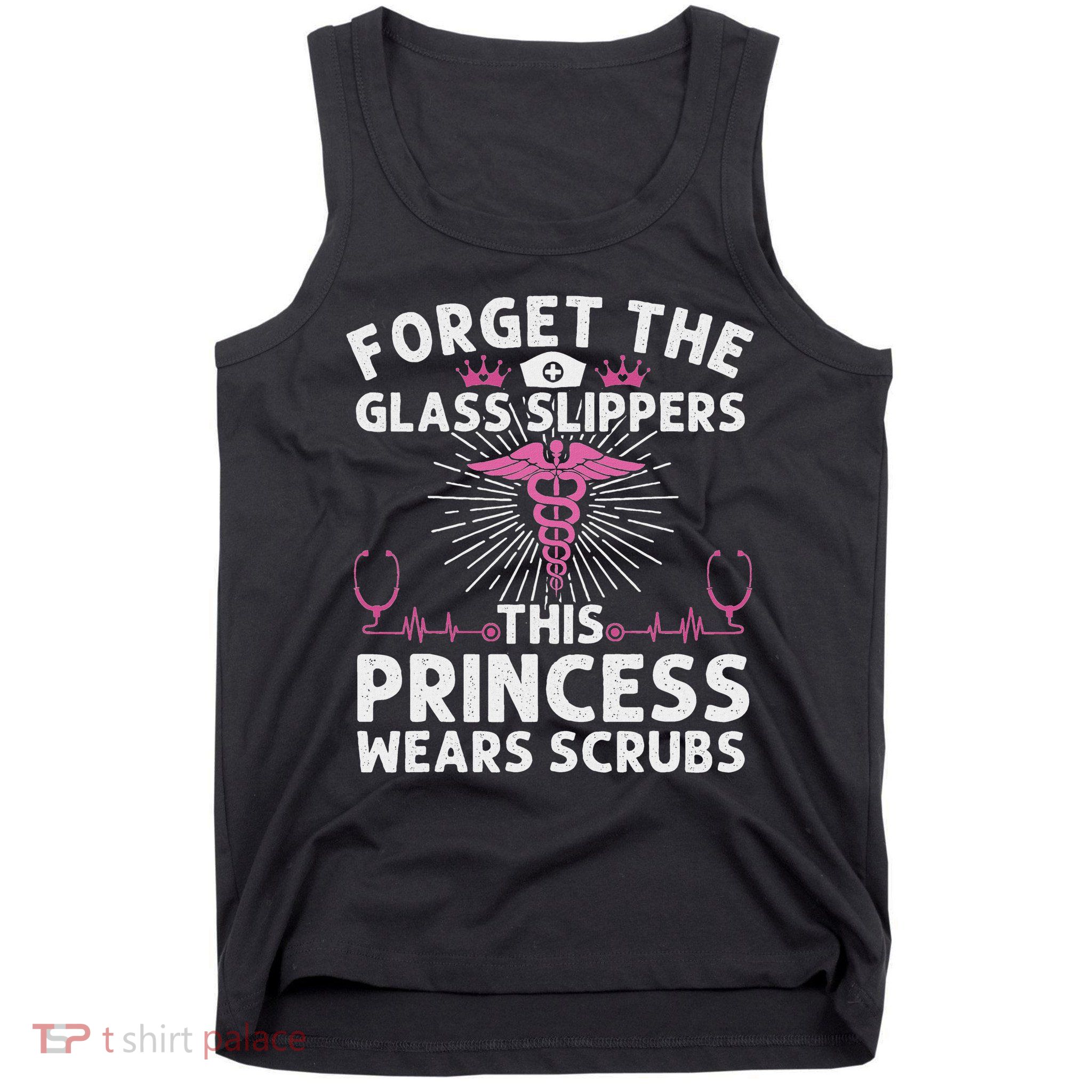 Funny Nurse Gift For Women Cool This Princess Wears Scrubs Tank Top