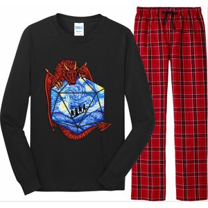 Funny Nerdy Gamer Fantasy Art Starry Night Gift Long Sleeve Pajama Set