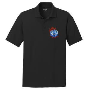 Funny Nerdy Gamer Fantasy Art Starry Night Gift PosiCharge RacerMesh Polo