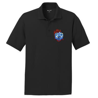 Funny Nerdy Gamer Fantasy Art Starry Night Gift PosiCharge RacerMesh Polo