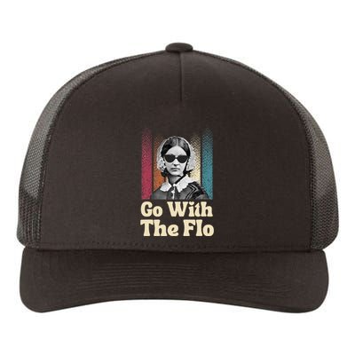 Florence Nightingale Go With The Flo Funny Nurse Yupoong Adult 5-Panel Trucker Hat