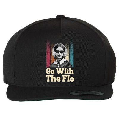 Florence Nightingale Go With The Flo Funny Nurse Wool Snapback Cap