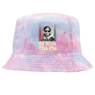 Florence Nightingale Go With The Flo Funny Nurse Tie-Dyed Bucket Hat