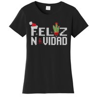 Feliz Navidad Graphic Spanish Christmas Holiday Women's T-Shirt