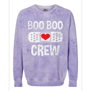 Funny Nurse Ghost Boo Crew Halloween Costumes Colorblast Crewneck Sweatshirt