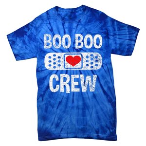 Funny Nurse Ghost Boo Crew Halloween Costumes Tie-Dye T-Shirt