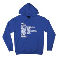 Funny Nurse Gift Eat Sleep Clinicals Freak Out Slay Rn Lpn Meaningful Gift Hoodie