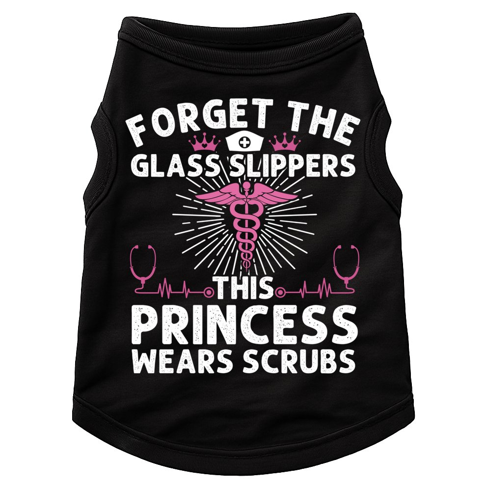 Funny Nurse Gift Cool This Princess Wears Scrubs Gift Doggie Tank