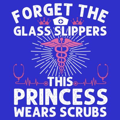 Funny Nurse Gift Cool This Princess Wears Scrubs Gift T-Shirt