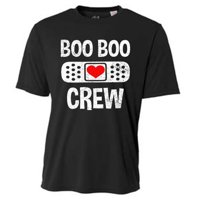 Funny Nurse Ghost Boo Crew Halloween Costume Cooling Performance Crew T-Shirt