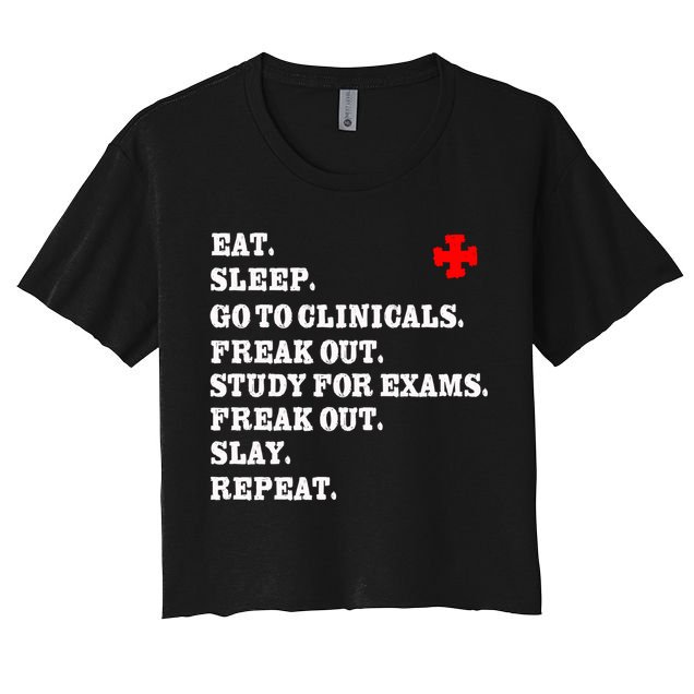 Funny Nurse Gift Slay Rn Lpn Clinicals Nursing School Gift Crop Top