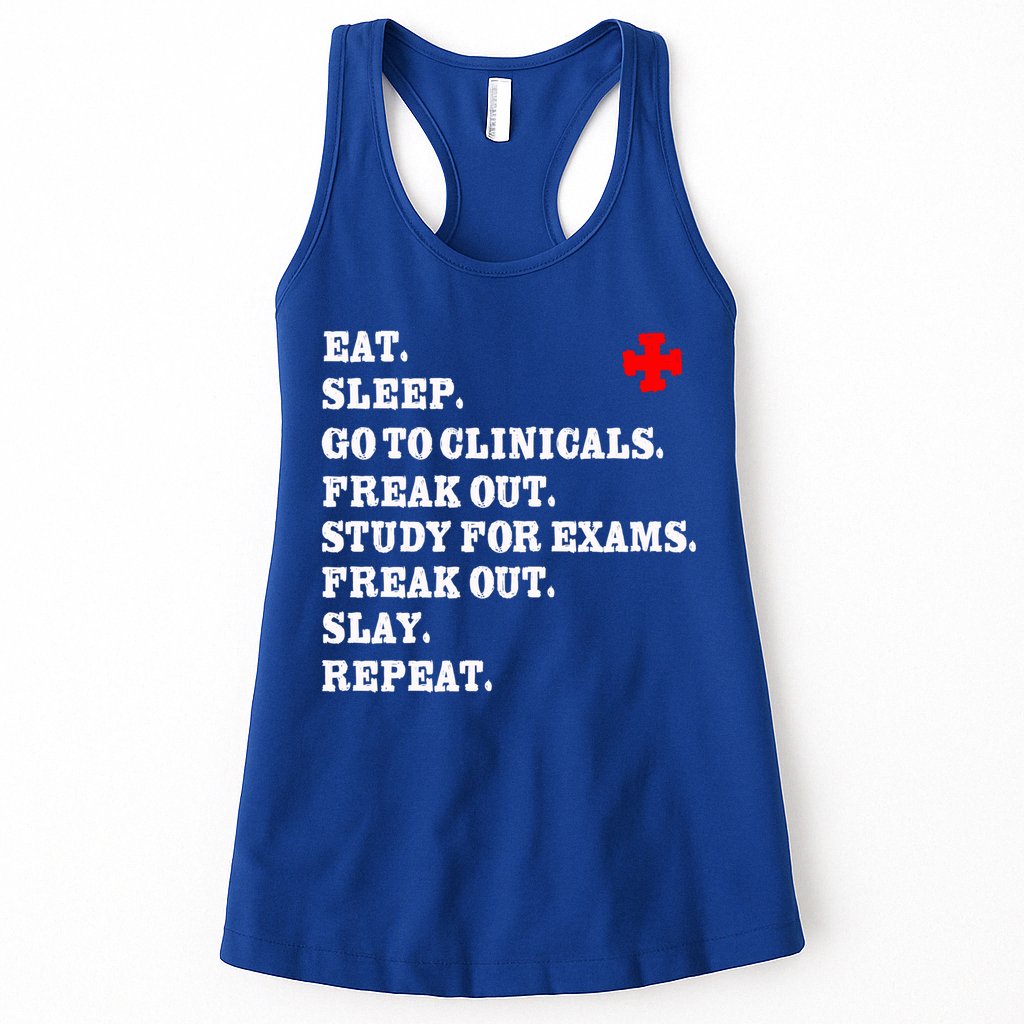 Funny Nurse Gift Slay Rn Lpn Clinicals Nursing School Gift Womens Tank Top